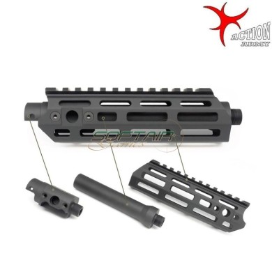 AAP01 SMG Handguard BLACK Action Army (aa-35123)