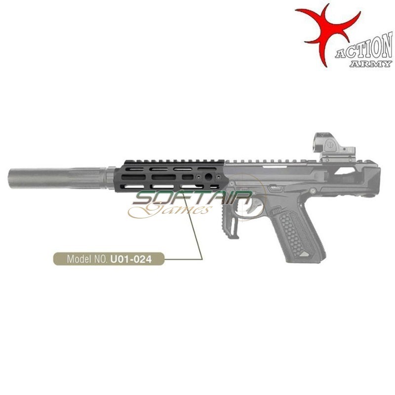 AAP01 SMG Handguard BLACK Action Army (aa-35123)