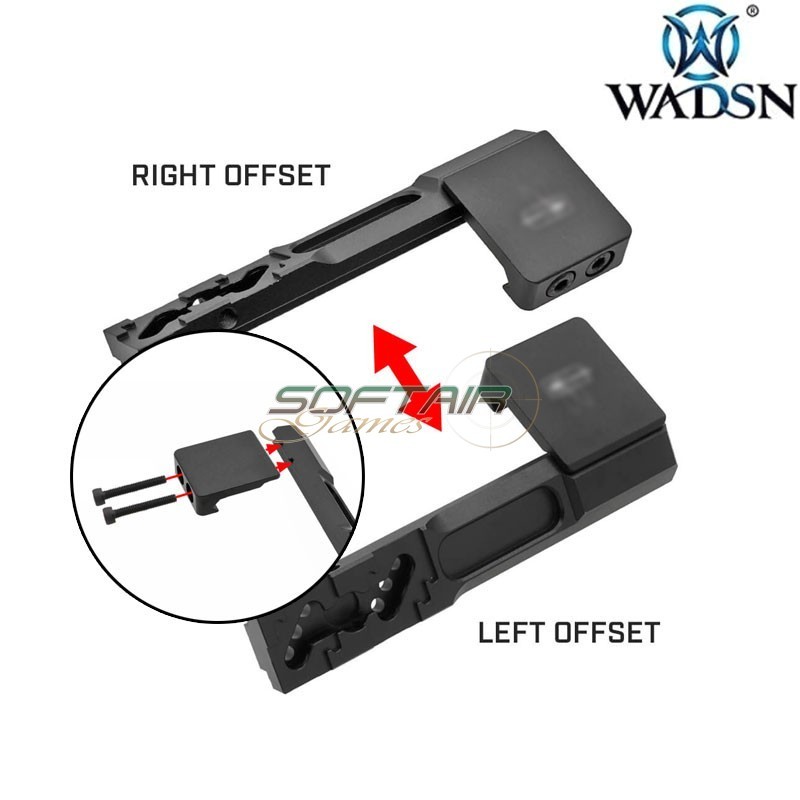 Thorntail OffSet mount LONG SBR BLACK for flashlight Wadsn (wd02027-bk-lo)