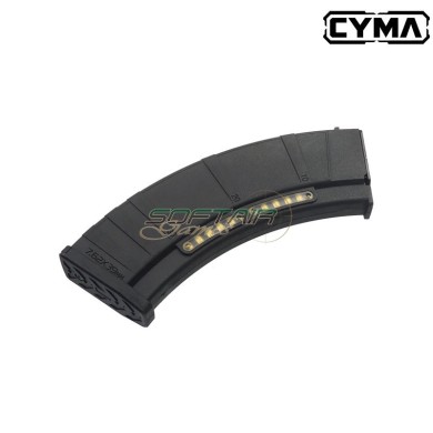 Caricatore monofilare 200bb BLACK per AK CM103 Cyma (FBP4176)