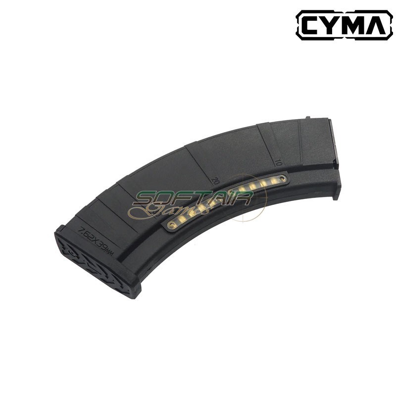 Caricatore monofilare 200bb BLACK per AK CM103 Cyma (FBP4176)