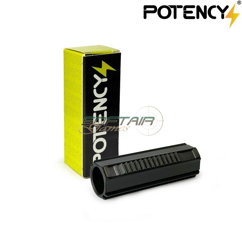 Pistone CARBON 14.5 denti Acciaio CNC Potency® (pty-carbon)
