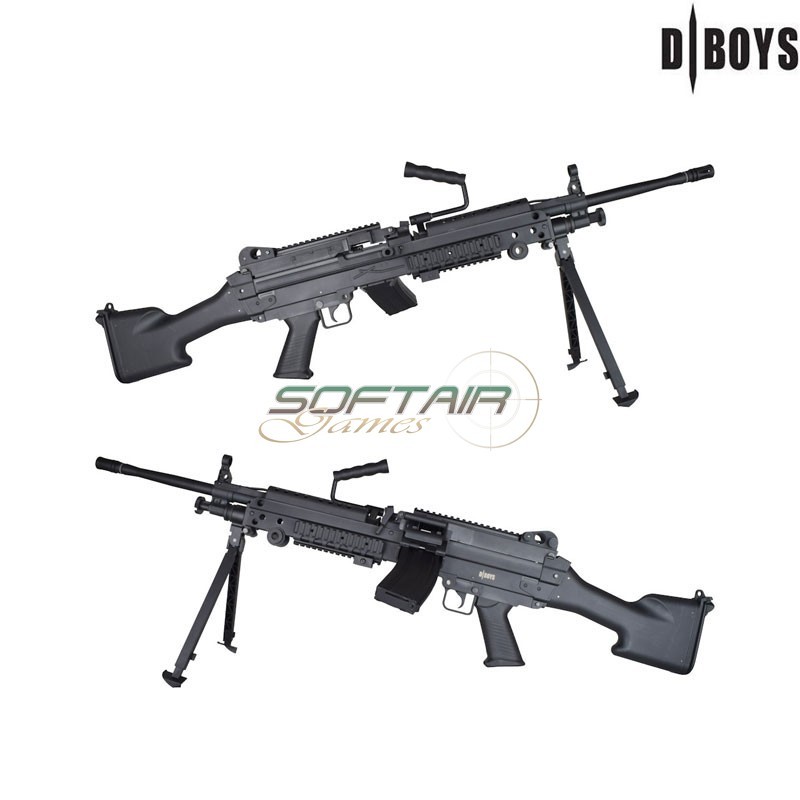 Electric machine gun M249 L Type BLACK Dboys (1891L)