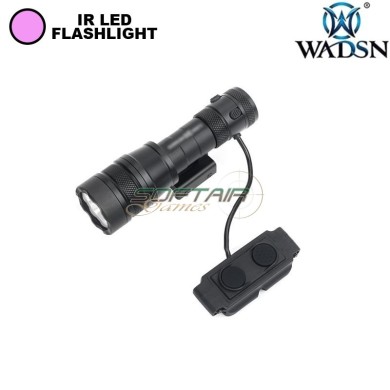 IR Flashlight CD Style REIN 1.0 Micro BLACK Wadsn (wd04089-bk-lo)