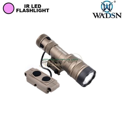 IR Flashlight CD Style REIN 1.0 Micro DARK EARTH Wadsn (wd04089-de-lo)
