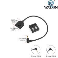 Cavo remoto 3.5mm Plug BLACK per 20mm rail WADSN (wd07028-bk)