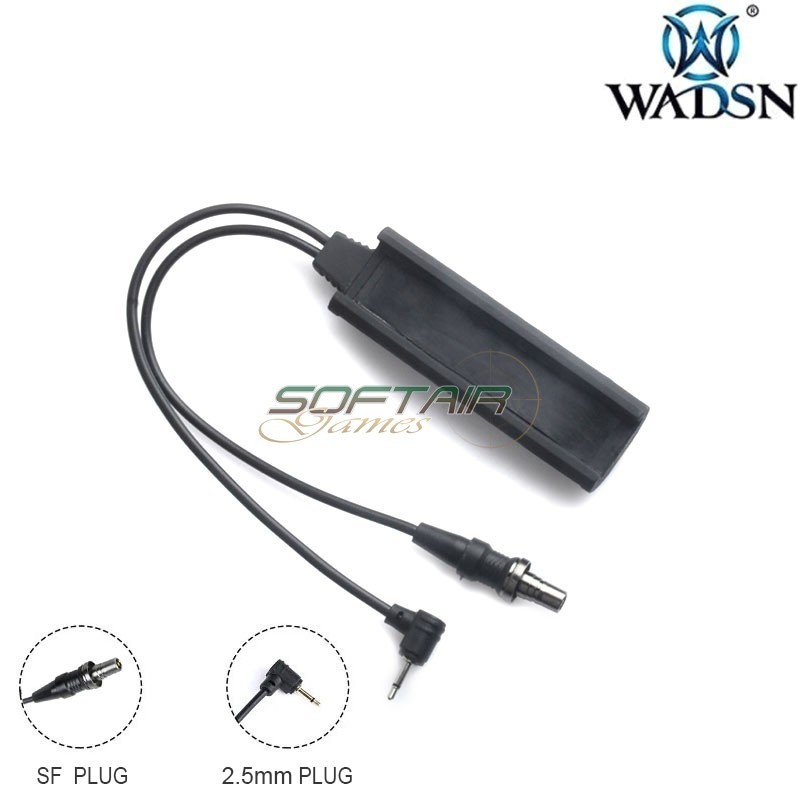 Dual Switch Remote Cable SF and 2.5mm Plug BLACK WADSN (wne07011-bk)