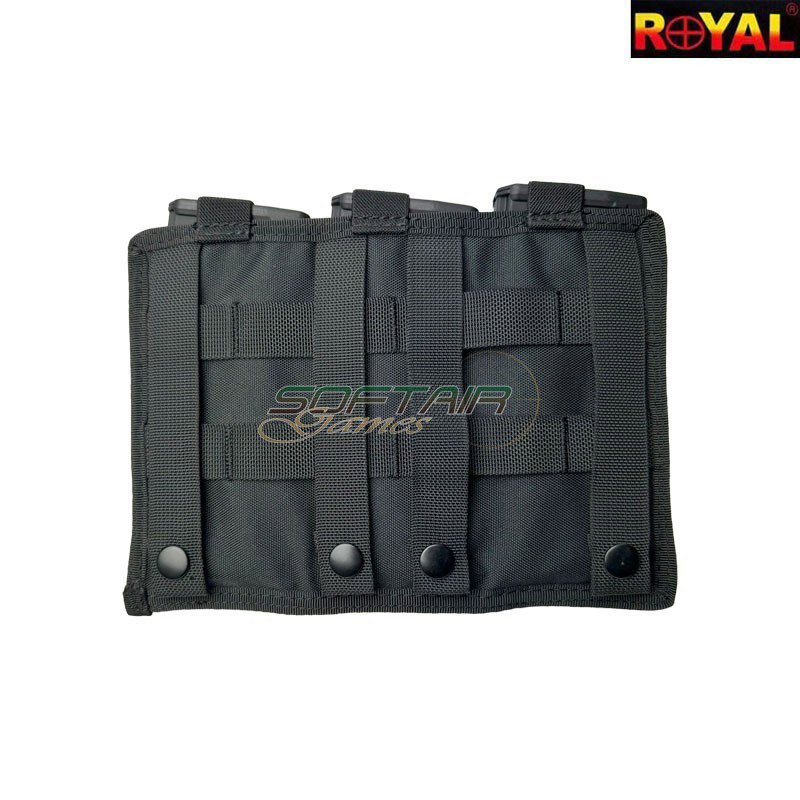 Tasca tripla porta caricatori BLACK Royal (ry-1289-bk)