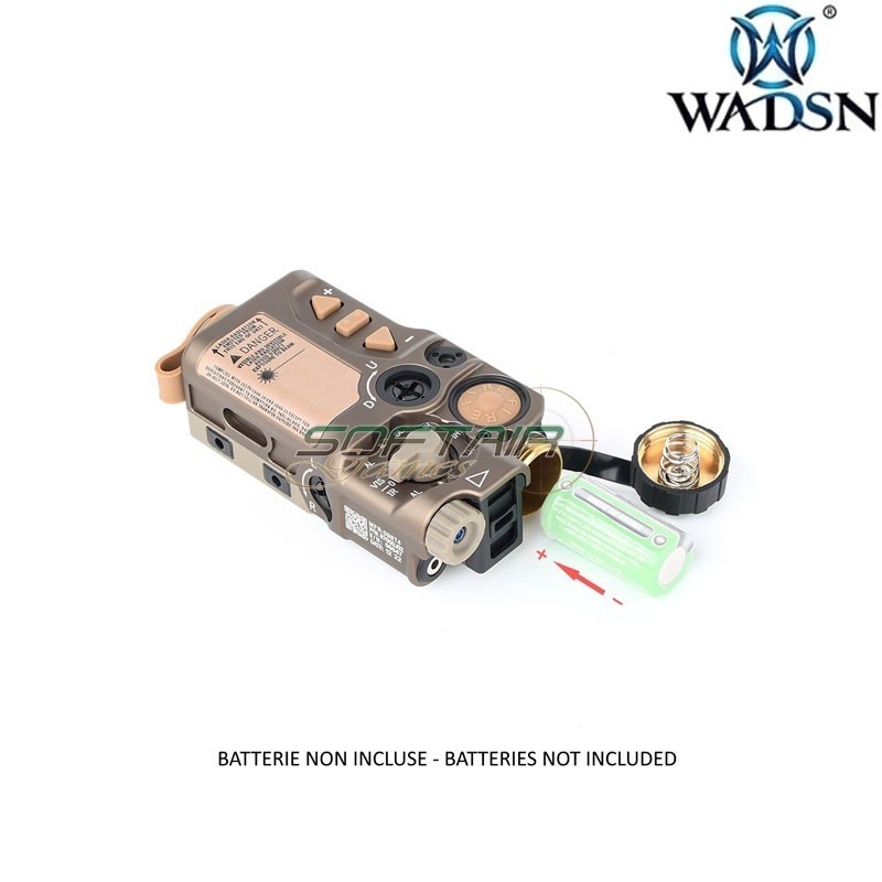 RD-X Style Aiming Red Laser & IR Laser DARK EARTH WADSN (wd6078-t)