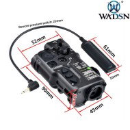 RD-X Style Aiming Red Laser & IR Laser BLACK WADSN (wd6078-b)