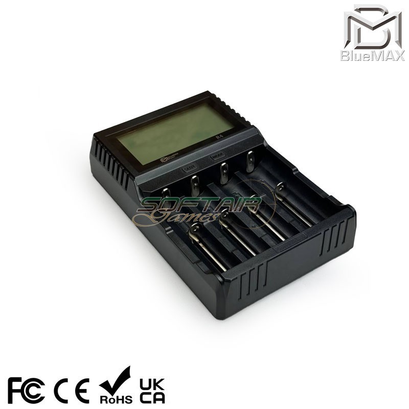 Carica Batterie Intelligente a 4 Slot per 18650 Bluemax-power® (bmp-4slot-charger)