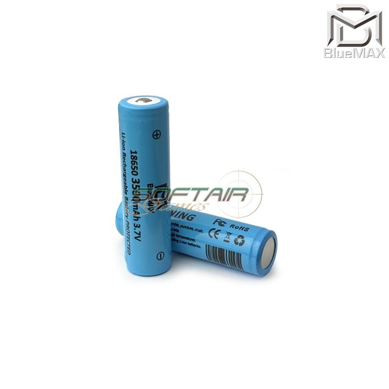 Batteria RICARICABILE 18650 3.7v 3500mAh Bluemax-power® (bmp-18650)