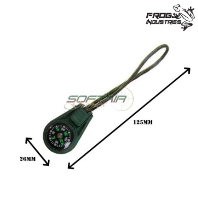 Bussola con gancio per zip OLIVE DRAB Frog Industries® (fi-01111-od)