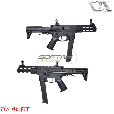 Electric Rifle Nemesis X9 SMG Full Metal BLACK Classic Army (ca119m)