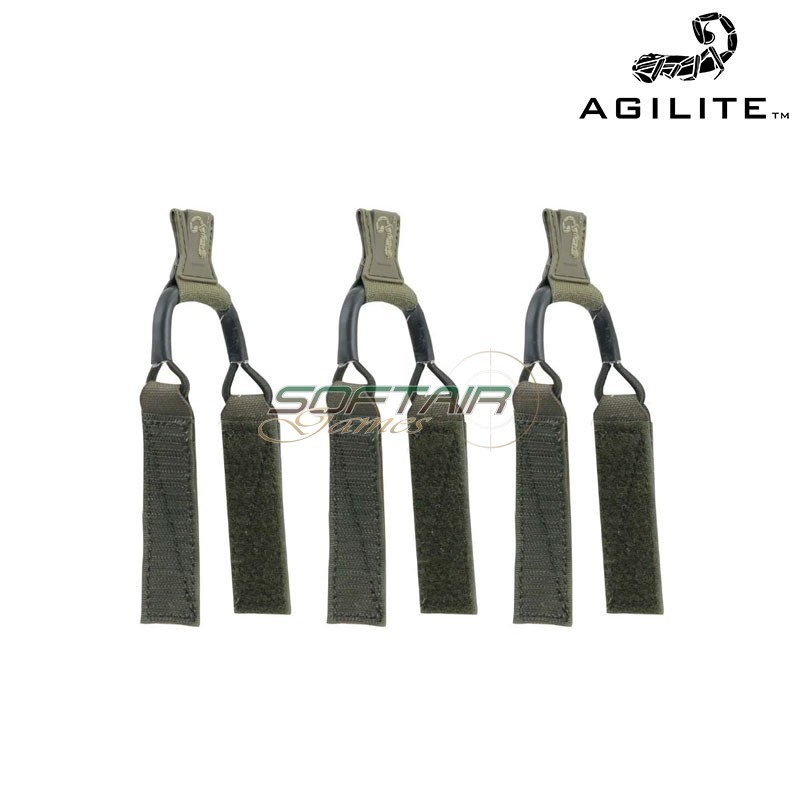 Jump Retention Tabs RANGER GREEN Kit 3pz Agilite (8502rng1sz)