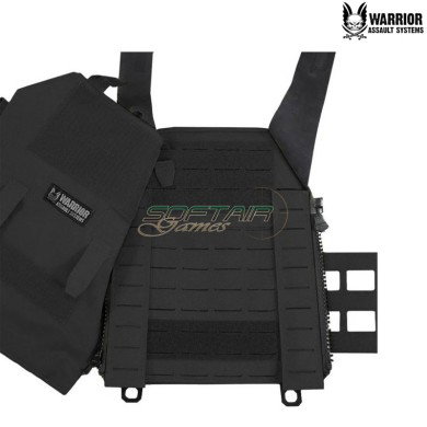 Laser cut Assaulters Back Panel 40mm BLACK Warrior Assault Systems (w-lc-abp-mk1-bk)