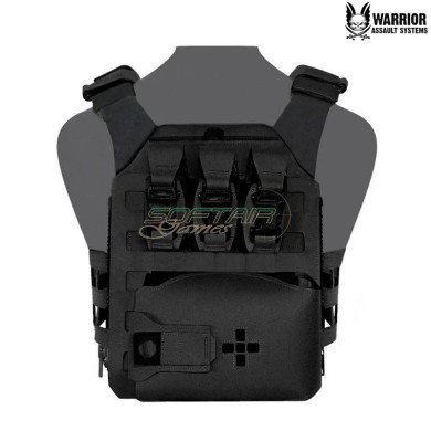 Laser cut Assaulters Back Panel 40mm BLACK Warrior Assault Systems (w-lc-abp-mk1-bk)
