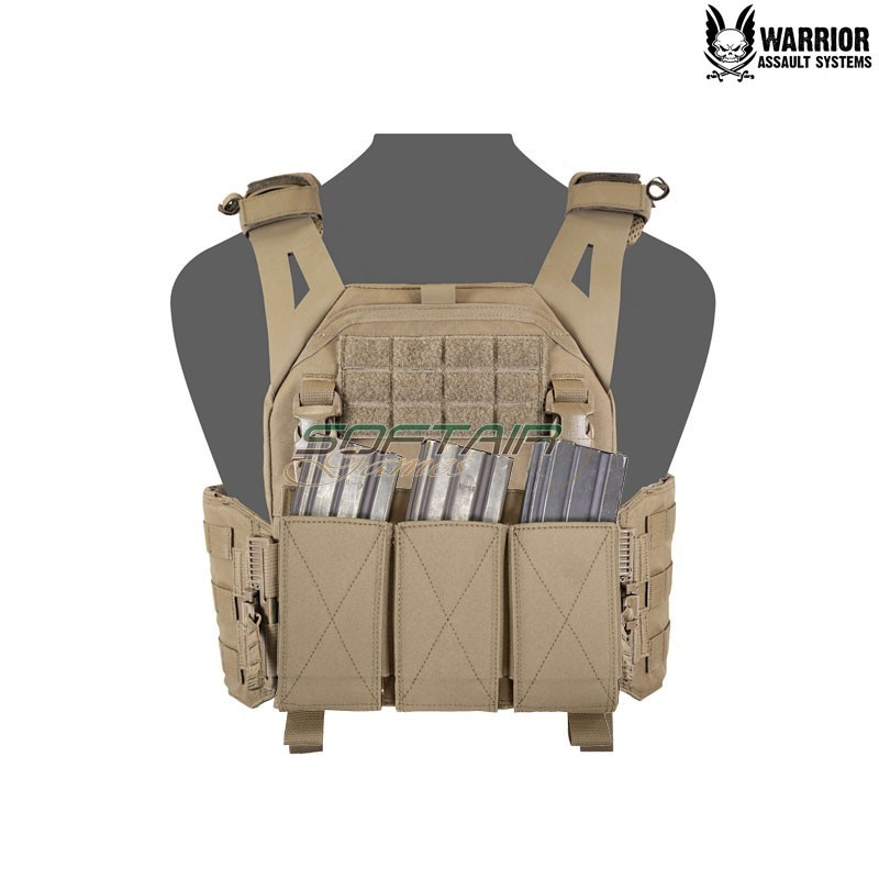 LPC Low Profile Carrier V1 Solid Sides DFP TEMP 5.56 COYOTE TAN Warrior Assault Systems (w-eo-lpc-v1-dfp-temp-ct)