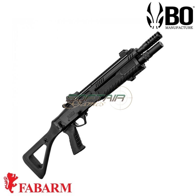Fucile a GAS Pompa Fabarm STF12 BLACK BO Manufacture (bo-lg3050)