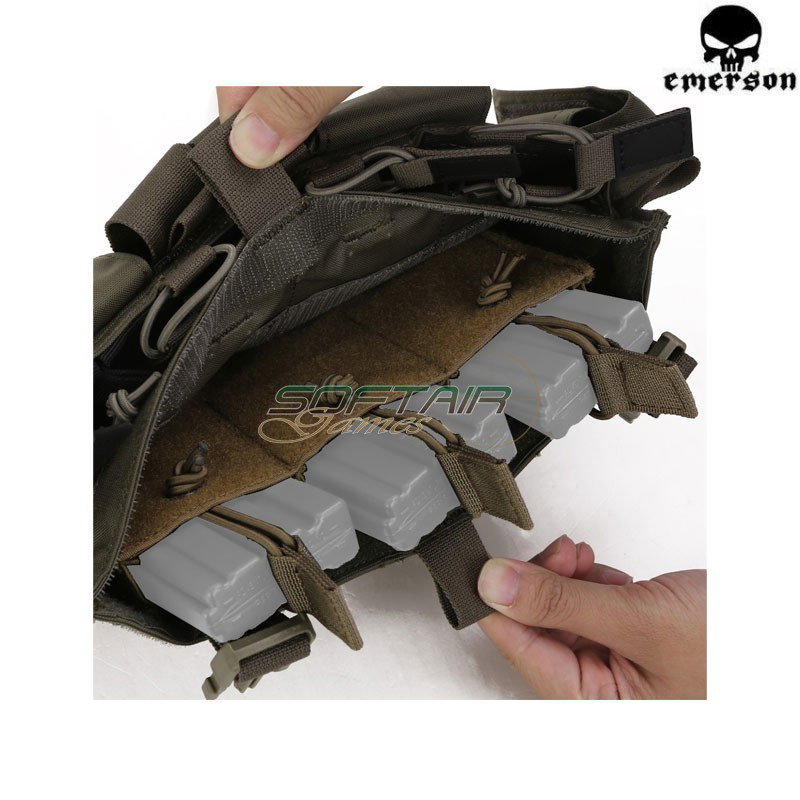 Panel MF Style Gen IV for Chest Rig RANGER GREEN Emerson (em7363rg)