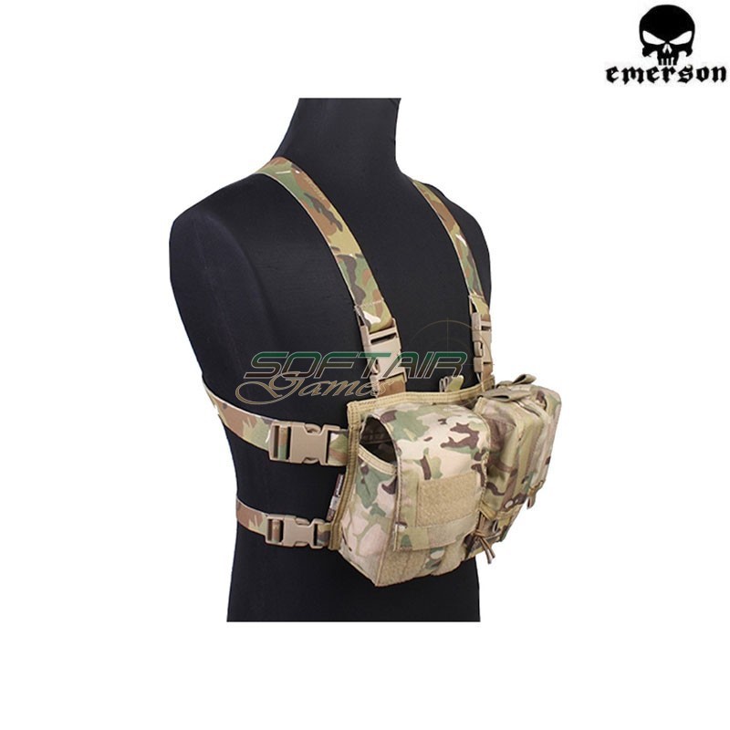 Chest rig Simplm Tactics style MULTICAM Emerson (EM7441MC)