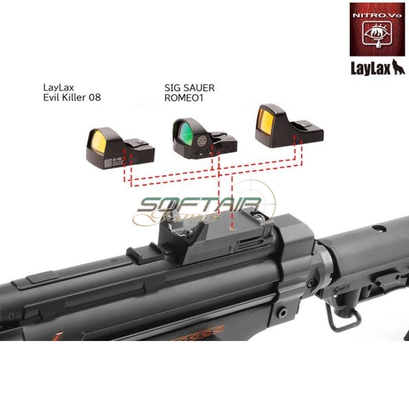 Direct Mount Aegis SMG BLACK for MP5 & G3 Nitro.Vo Laylax (la-172310)