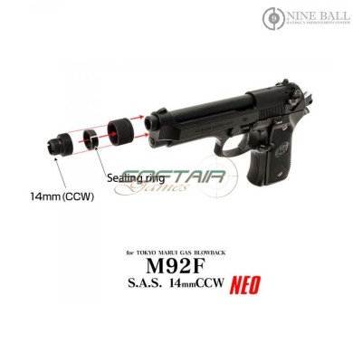 Adattatore Silenziatore NEO 14CCW per M92F Marui Nine Ball (nb-159366)