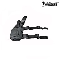 Leg Universal Holster Black Tornado For Right Hand Wosport (wo-gb11b)