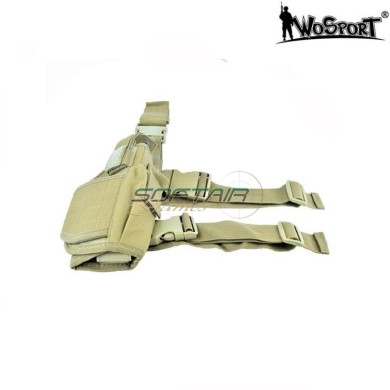 Fondina Cosciale Tan Tornado Per Mano Destra Universale Wosport (wo-gb11t)