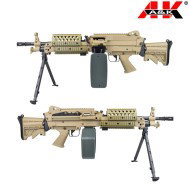 Mitragliatrice Elettrica Mk46 Mod 0 Polymer V. DARK EARTH A&K (mk46pt)