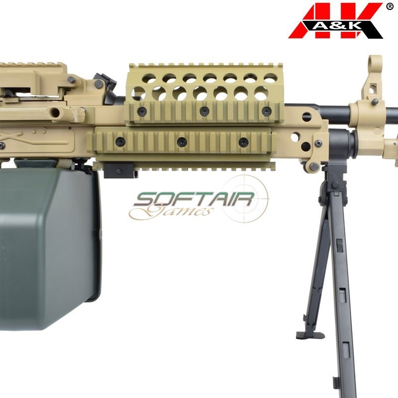 Mitragliatrice Elettrica Mk46 Mod 0 Polymer V. DARK EARTH A&K (mk46pt)