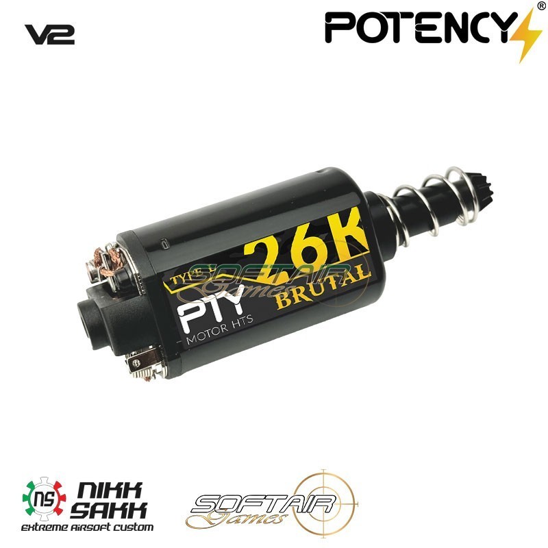 Long shaft motor 26K Brutal™ V2 NS/SG Potency® (PTY-L26K)