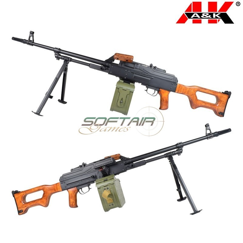 Mitragliatrice elettrica PKM Real Wood A&K (aek-pkm-w)