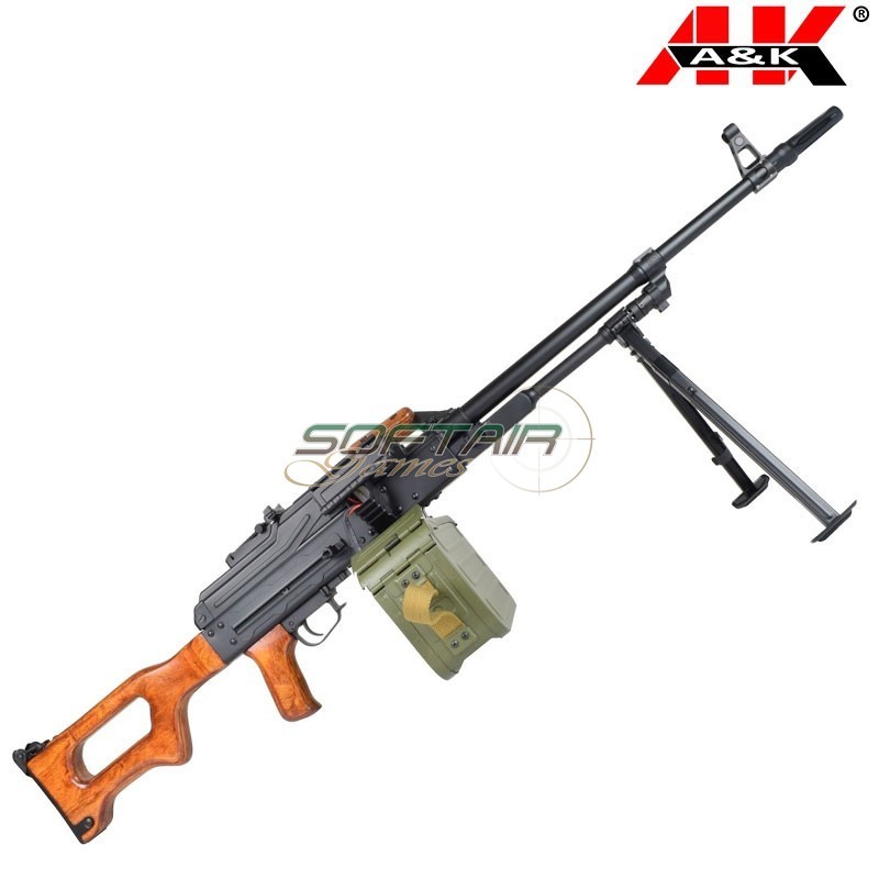 Mitragliatrice elettrica PKM Real Wood A&K (aek-pkm-w)