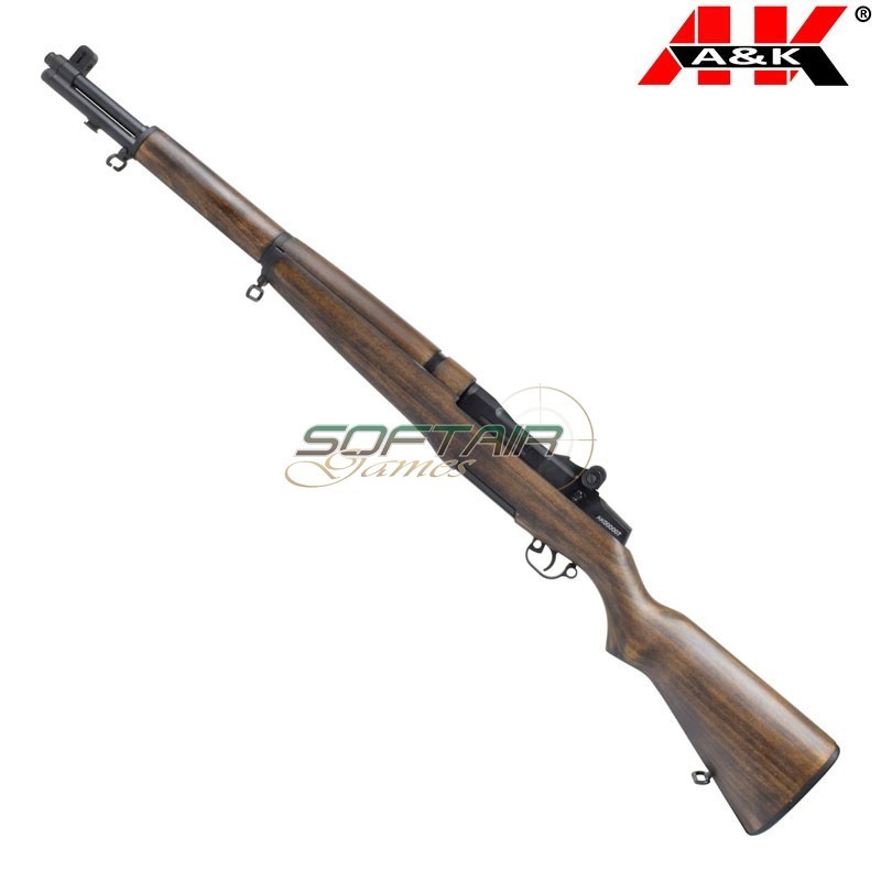 Fucile elettrico Full Metal & Real Wood M1 Garand A&K (AEK-M1G)
