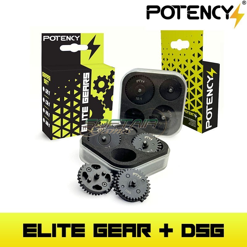 KIT ingranaggi ELITE GEAR 18:1 + DSG Potency® (PTY-KITDSG18)