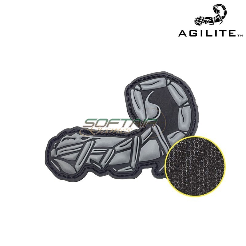 Patch PVC SCORPION WOLF GREY Agilite (8124GRY1SZ)