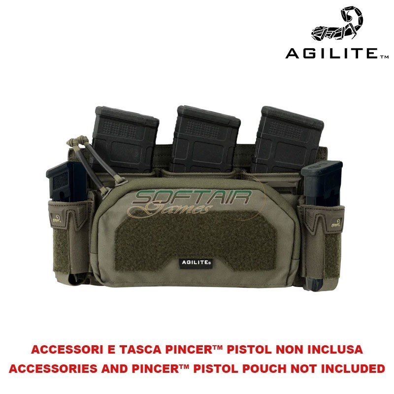 Tasca Admin 2nd Layer PINCER™ PLACARD BLACK Agilite (8162blk1sz)