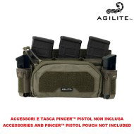 Tasca Admin 2nd Layer PINCER™ PLACARD BLACK Agilite (8162blk1sz)