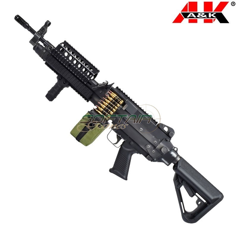 Fucile Elettrico MK46 EVO Battle Worn Nero A&K  (mk46bwb)