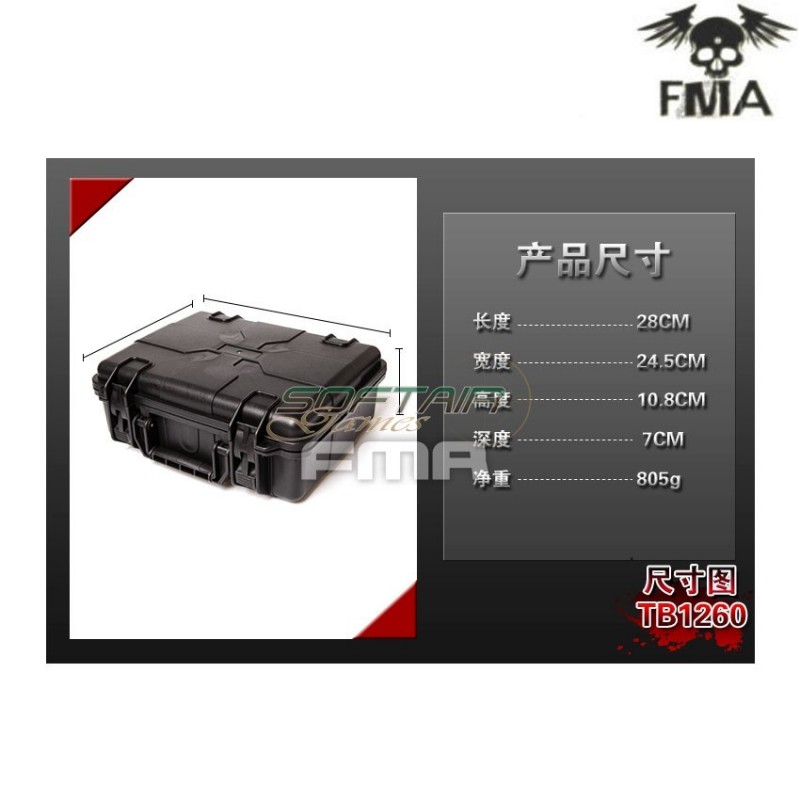 Tactical Case Black Fma (fma-tb1260)