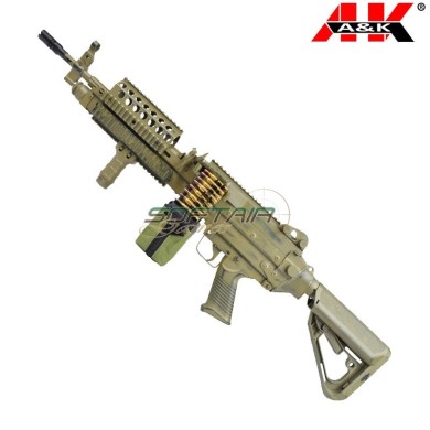 Fucile Elettrico MK46 EVO Battle Worn Dark Eart A&K (mk46bwt)
