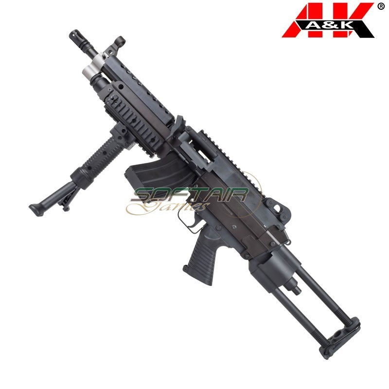 Fucile Elettrico M249K Polymer Version Nero A&K (m249kp)