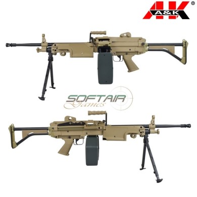 Electric Rifle M249-MK1 Polymer Version DARK EARTH A&K (m249-mk1pt)