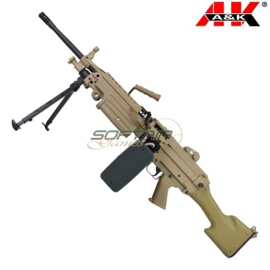 Fucile elettrico M249-MK2 Polymer version DARK EARTH A&K (m249-mk2pt)