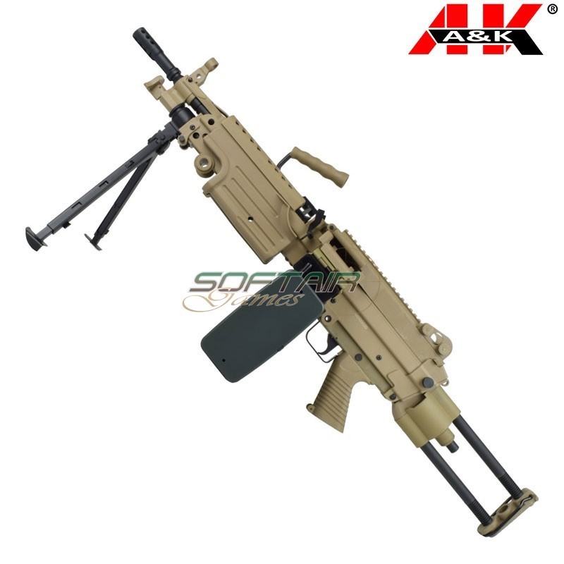 Fucile Elettrico M249 Para Polymer Version DARK EARTH A&K (m249-parapt)