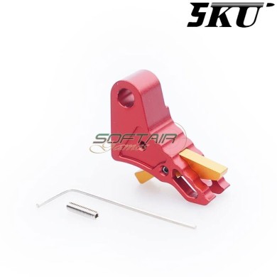 CNC trigger Type Killer Velocity Red-Gold for Glock Marui/WE 5KU (5ku-gb-553-rd)