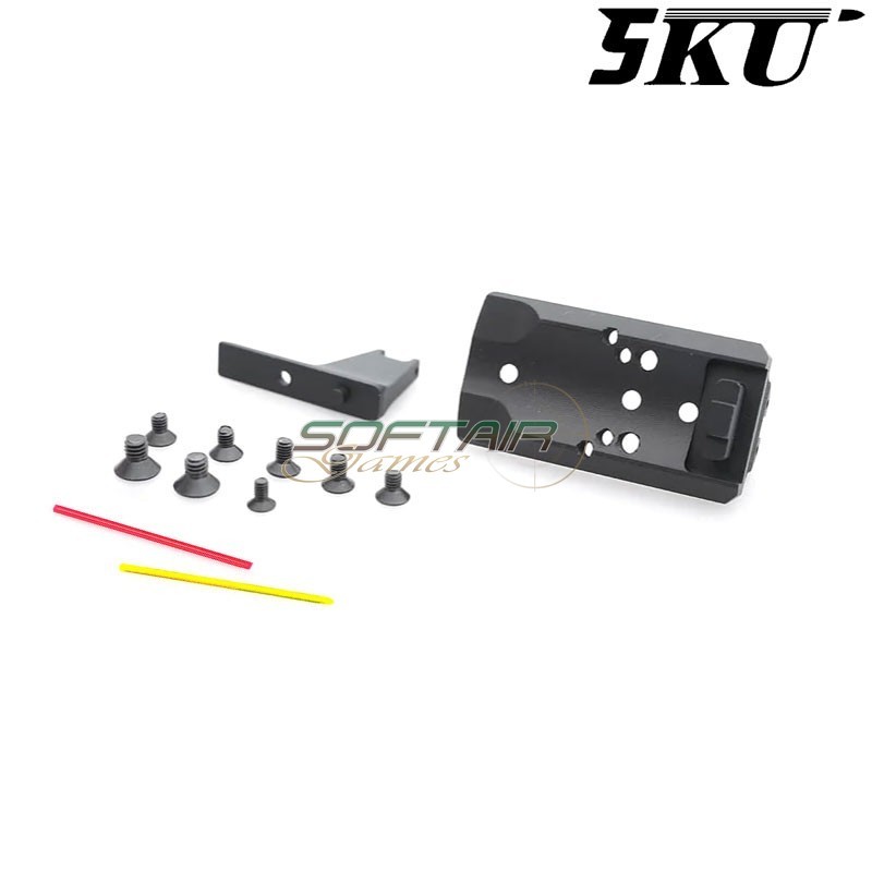RMR mount and Glow Fiber Sight for AAP-01 5KU (5ku-abaap-021-bk)