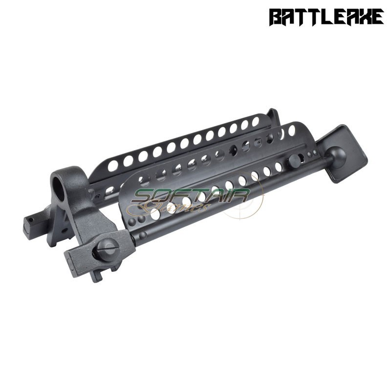 Bipiede pieghevole ed estensibile per serie m60 NERO BATTLEAXE (m60zj)