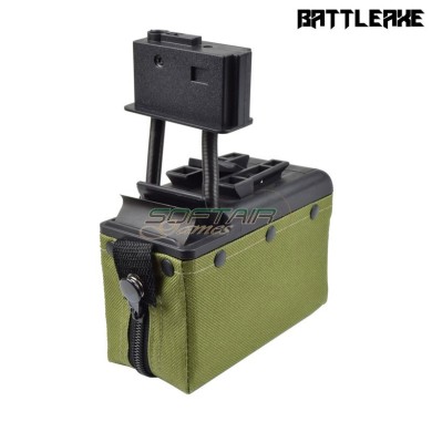Electric magazine 2000 BBS for m249 OLIVE DRAB BATTLEAXE (D249OD)